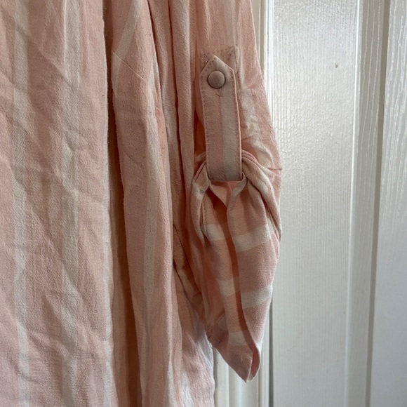 Torrid Blush Pink Striped Blouse - Picture 8 of 10